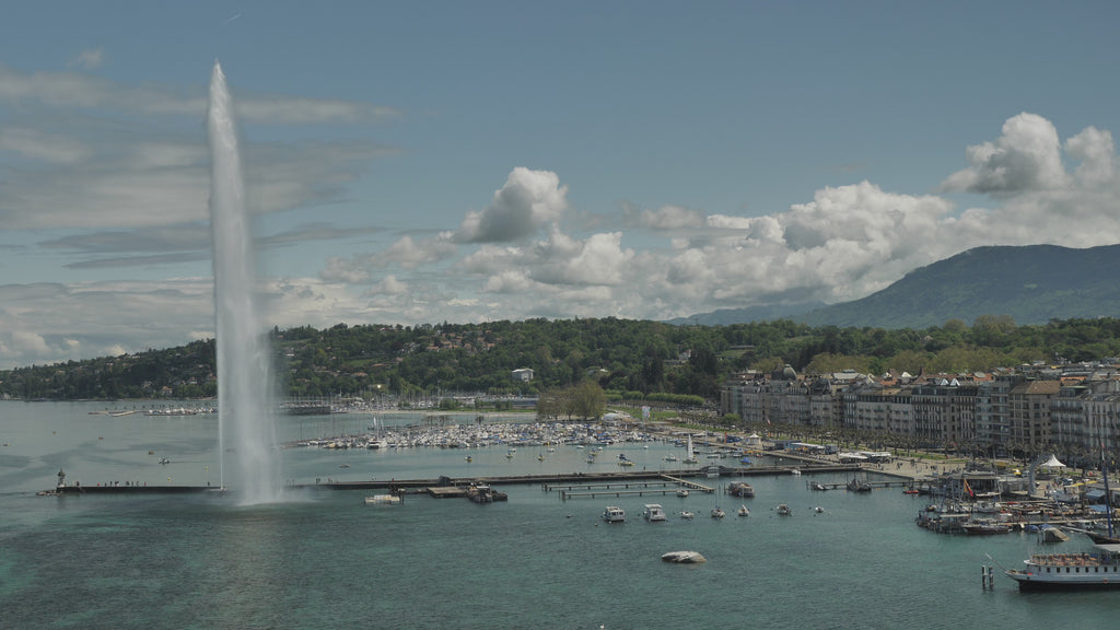 Visite à pied de Genève : Les secrets du Jet d’Eau & Croisière avec apéritif de produits locaux
